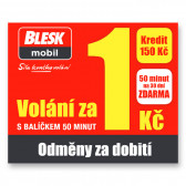 BLESKmobil SIM karta v hodnotě 150 Kč
