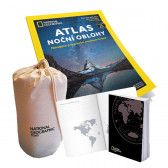 Speciál Atlas noční oblohy, plátěný vak a cestovatelský zápisník NG v hodnotě 357 Kč