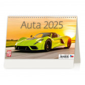 Stolní kalendář Auta 2025