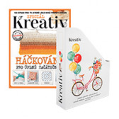 Kreativ Speciál Háčkování (pro úplné začátečníky) a pořadač Kreativ v hodnotě 218 Kč