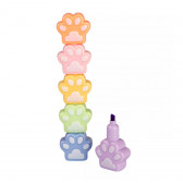 Barevné zvýrazňovače Albi ve tvaru tlapek v hodnotě 119 Kč pouze pro prvních 45 nových předplatitelů