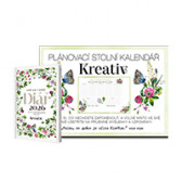 Diář Kreativ 2026 Louka a stolní plánovací kalendář Jetel v hodnotě 534 Kč