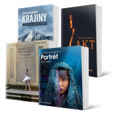 Sada knih Naučte se fotografovat AKT, Fotografujeme KRAJINY, Naučte se fotografovat portrét kreativně a Kompozice pro fotografy v hodnotě 1 547 Kč
