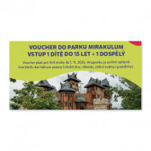 Voucher do parku Mirakulum 1+1 v hodnotě 940 Kč