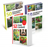 50 rad mazaného zahradníka Bylinky, 52 týdnů v zahradě a 50 rad pro malou zahrádku v hodnotě 685 Kč