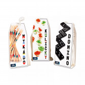 Hry v pytlíku (Domini, Kuličky, Mikádo)