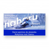 Jednodenní skipas pro jednu osobu platný v lyžařském areálu Rokytice nad Jizerou