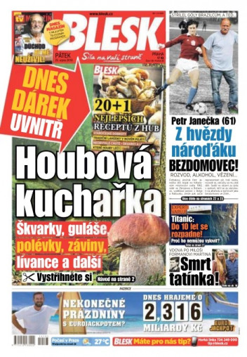 Páteční Blesk s TV magazínem
