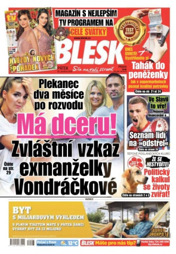 Páteční Blesk s TV magazínem