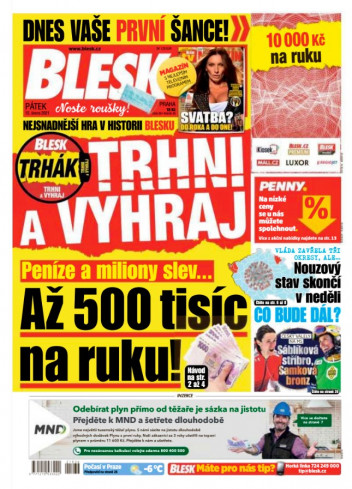 Páteční Blesk s TV magazínem