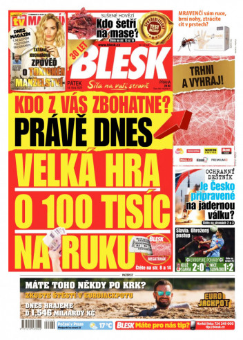 Páteční Blesk s TV magazínem