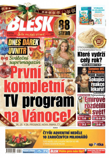 Páteční Blesk s TV magazínem