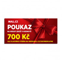 Poukaz Mall.cz v hodnotě 700 Kč