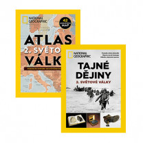 Atlas 2. sv. války a Tajné dějiny 2. sv. války v hodnotě 278 Kč