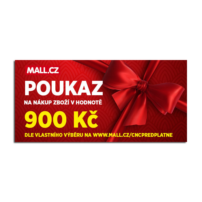 Poukaz Mall.cz v hodnotě 900 Kč